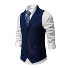 Men's Elegant Lapel Vest-Tops-Chaps of London-Chaps of London