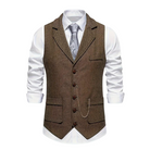 Men's Elegant Lapel Vest-Tops-Chaps of London-Chaps of London