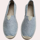 Men's Espadrilles - Slip-On - Summer - Canvas Loafers - Canvas Shoes-Men Summer Shoes-Chaps of London-Gray-39-Chaps of London