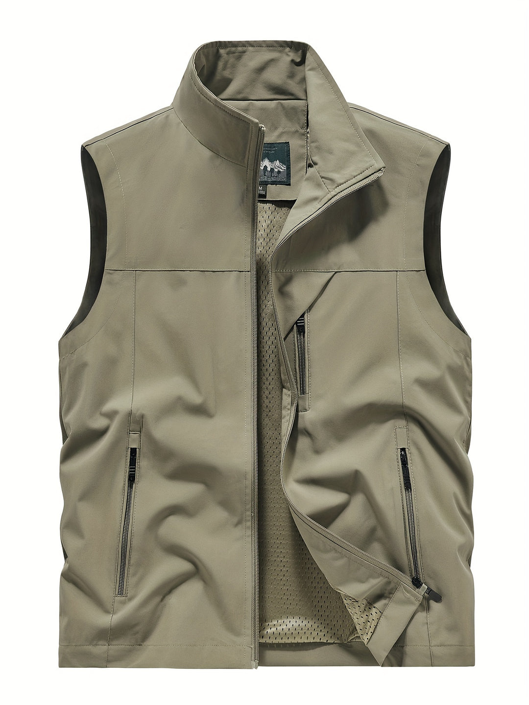 Men's Gilet | Sleeveless | Lightweight | Outdoor Vest | Men's Vest-Men's Vest-Chaps of London-Khaki-XS-Chaps of London