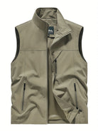 Men's Gilet | Sleeveless | Lightweight | Outdoor Vest | Men's Vest-Men's Vest-Chaps of London-Khaki-XS-Chaps of London