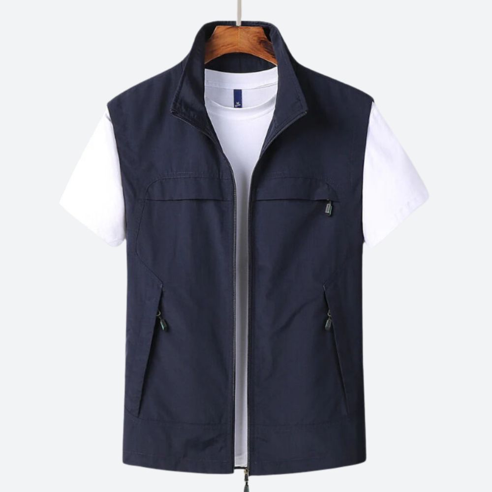 Men's Gilet - Zip-Up - Lightweight - Sleeveless Vest - Men's Vest-Men’s Vest-Chaps of London-Chaps of London