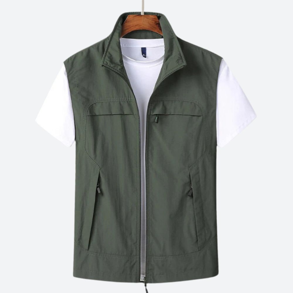 Men's Gilet - Zip-Up - Lightweight - Sleeveless Vest - Men's Vest-Men’s Vest-Chaps of London-Chaps of London