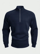 Men's Half Zip Pullover | Warm | Winter | Sweatshirt | Men's Quarter Zip Sweaters-Men's Half-Zip Sweater-Chaps of London-Chaps of London