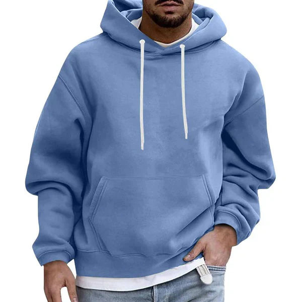 Men's Hoodie | Comfy | Pocket | Pullover Hoodie | Men's Clothing-Men Sweaters-Chaps of London-Blue-M-Chaps of London