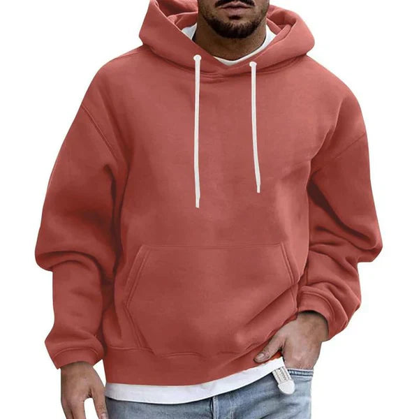 Men's Hoodie | Comfy | Pocket | Pullover Hoodie | Men's Clothing-Men Sweaters-Chaps of London-Orange-M-Chaps of London