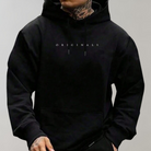 Men's Hoodie - Comfy Trendy Pullover Hoodie with Kangaroo Pocket-Chaps of London-Black-S-Chaps of London