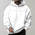 Men's Hoodie - Comfy Trendy Pullover Hoodie with Kangaroo Pocket-Chaps of London-White-S-Chaps of London