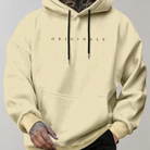 Men's Hoodie - Comfy Trendy Pullover Hoodie with Kangaroo Pocket-Chaps of London-Yellow-S-Chaps of London