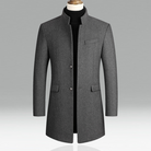 Men's Jacket - Single breasted - Elegant - Winter jacket - Wool jacket-Chaps of London-Gray-M-Chaps of London