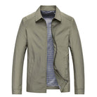 Men's Jacket - Zip-Up - Lightweight - Harrington Jacket - Windproof Jacket-Chaps of London-Beige-M-Chaps of London