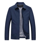 Men's Jacket - Zip-Up - Lightweight - Harrington Jacket - Windproof Jacket-Chaps of London-Blue-M-Chaps of London