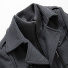 Men's Jacket - Zip-Up - Single Breasted - Woolen Coat - Winter Jacket-Jacket-Chaps of London-Chaps of London