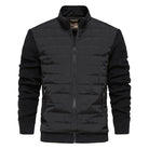 Men's Jacket | Zip-Up | Stand Up Collar | Quilted Jacket | Bomber Jacket-Chaps of London-Black-S-Chaps of London