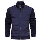 Men's Jacket | Zip-Up | Stand Up Collar | Quilted Jacket | Bomber Jacket-Chaps of London-Blue-S-Chaps of London