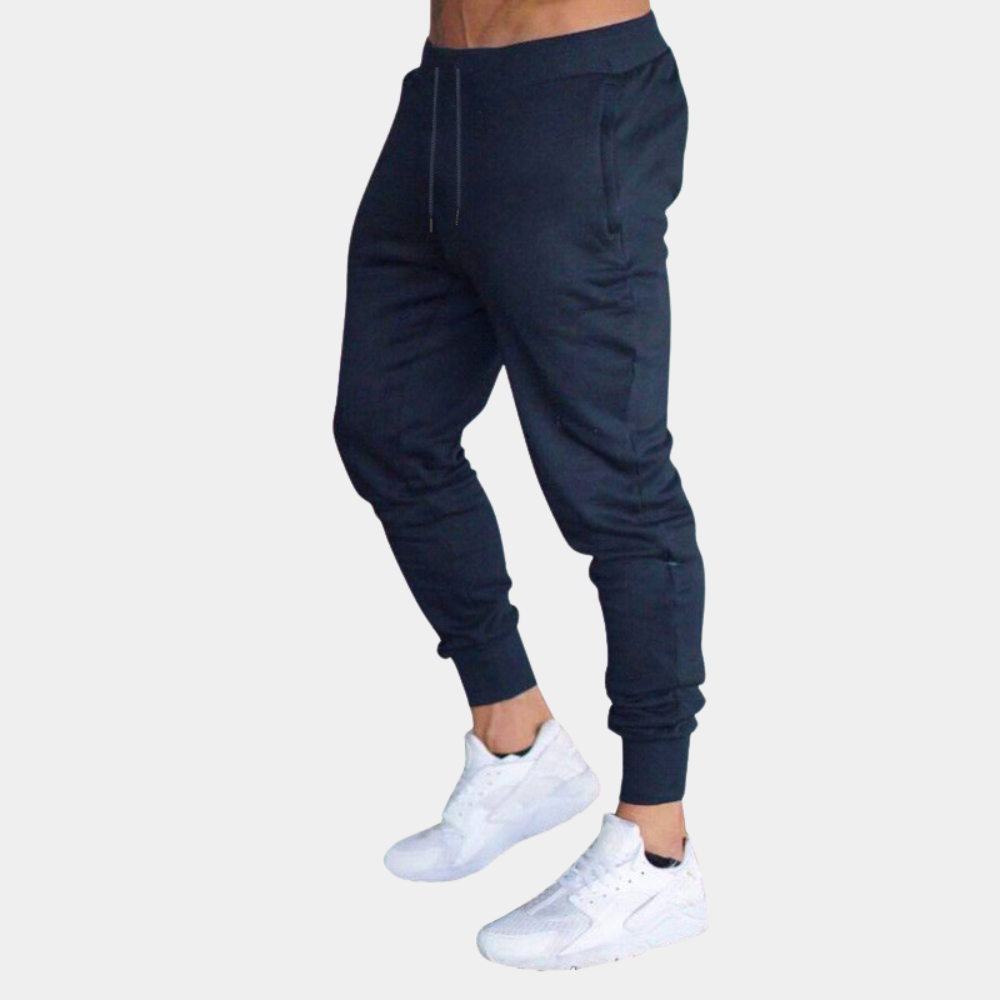 Men's Joggers - Drawstring - Elastic Waist - Sweatpants - Men's Clothing-Chaps of London-Black-36-Chaps of London