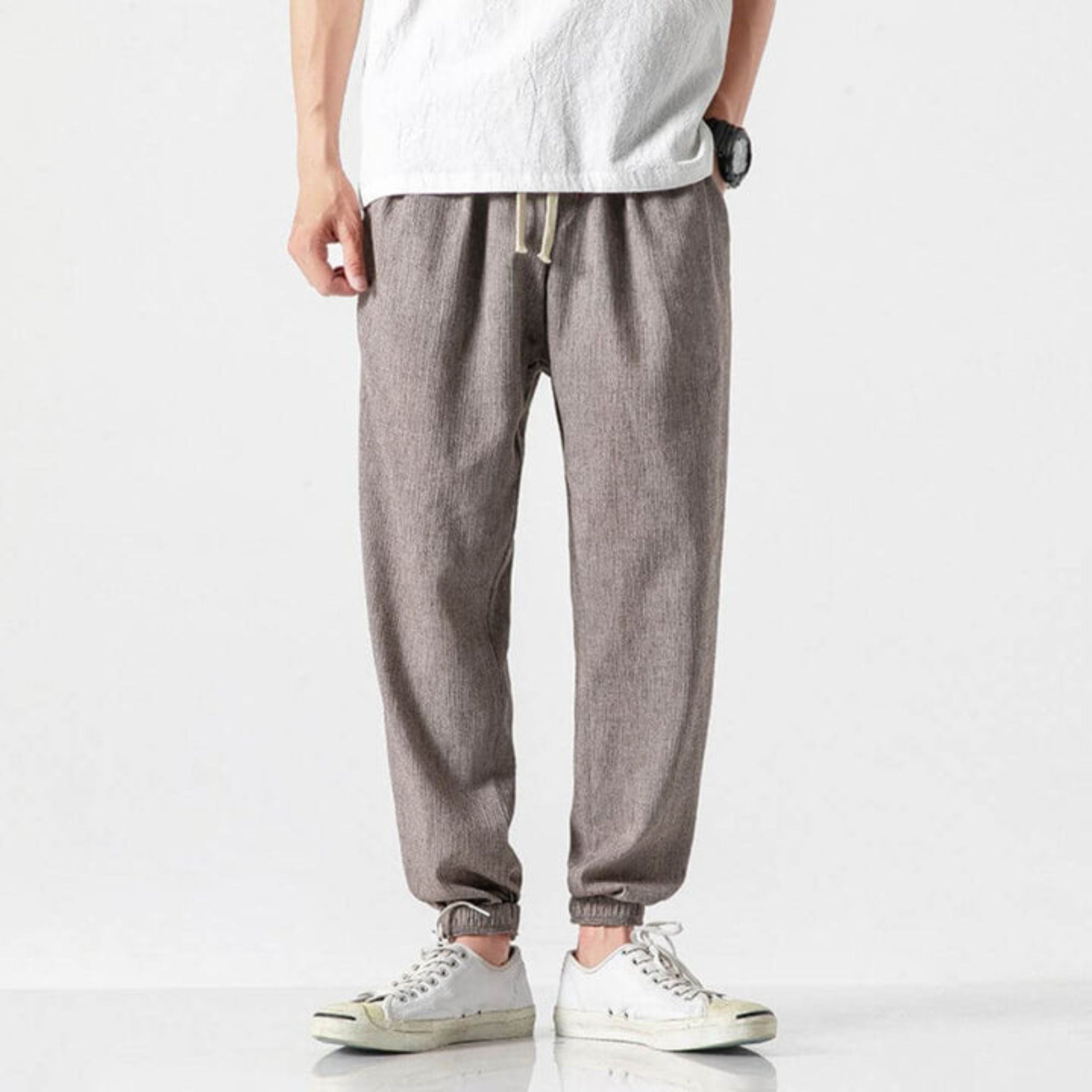 Men's Joggers - Leisure - Lightweight - Drawstring Pants - Men's Pants-Chaps of London-Chaps of London