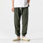 Men's Joggers - Leisure - Lightweight - Drawstring Pants - Men's Pants-Chaps of London-Green-S-Chaps of London