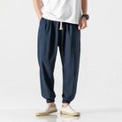 Men's Joggers - Leisure - Lightweight - Drawstring Pants - Men's Pants-Chaps of London-Navy Blue-S-Chaps of London