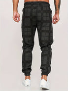 Men's Joggers | Plaid | Elastic Waist | Track Pants | Men's Pants-Men Pants-Chaps of London-Chaps of London