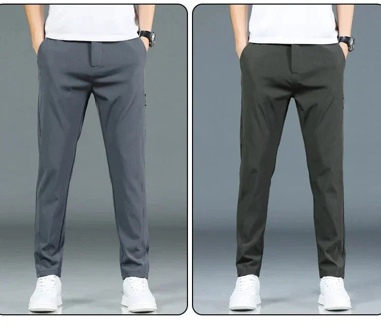 Men's Pants - Elastic Waist - Slim Fit - Casual Pants - Stretch Pants-Chaps of London-Chaps of London