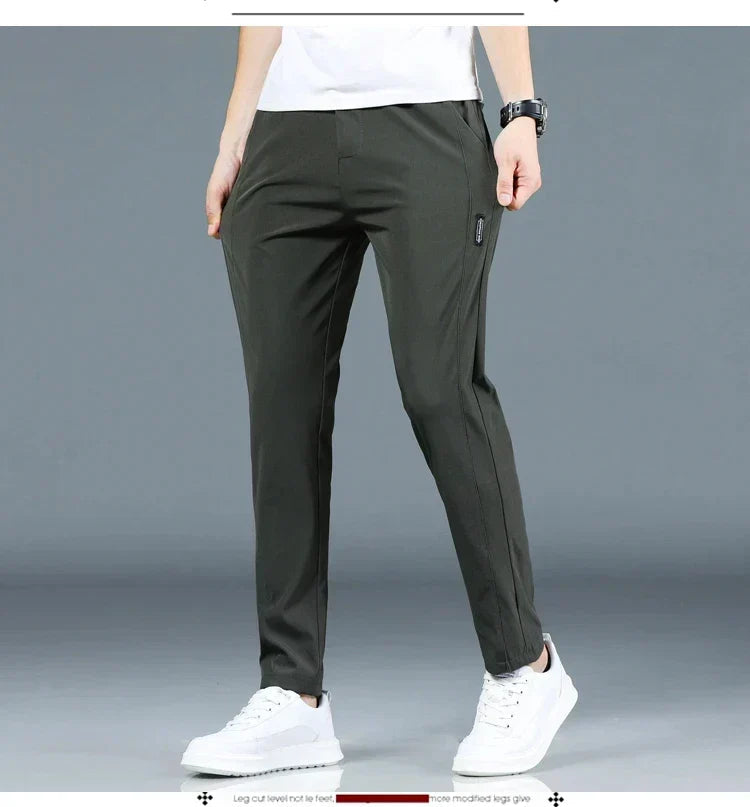 Men's Pants - Elastic Waist - Slim Fit - Casual Pants - Stretch Pants-Chaps of London-Chaps of London