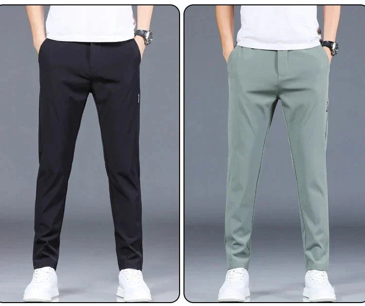 Men's Pants - Elastic Waist - Slim Fit - Casual Pants - Stretch Pants-Chaps of London-Chaps of London