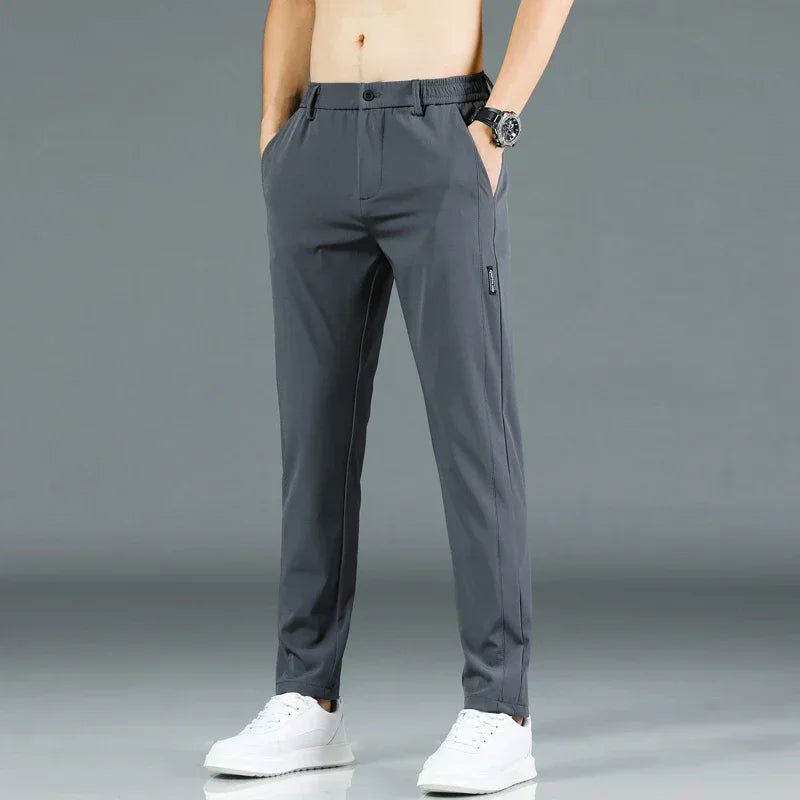 Men's Pants - Elastic Waist - Slim Fit - Casual Pants - Stretch Pants-Chaps of London-Chaps of London