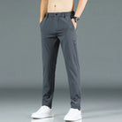 Men's Pants - Elastic Waist - Slim Fit - Casual Pants - Stretch Pants-Chaps of London-Dark Gray-28-Chaps of London