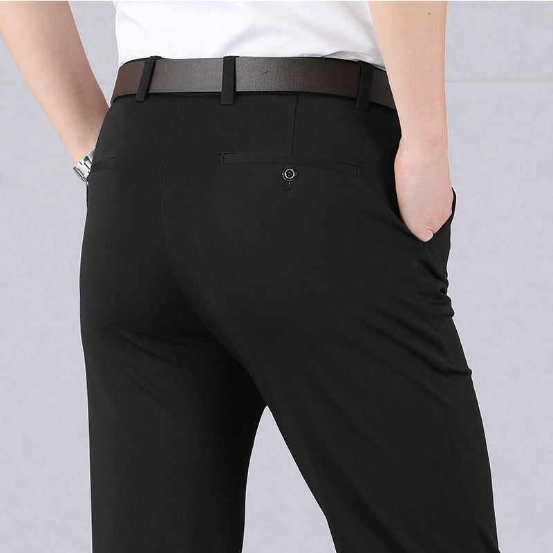 Men's Pants - Smart Casual - Slim Fit - Stretch Pants - Dress Pants-Chaps of London-Black-29-Chaps of London