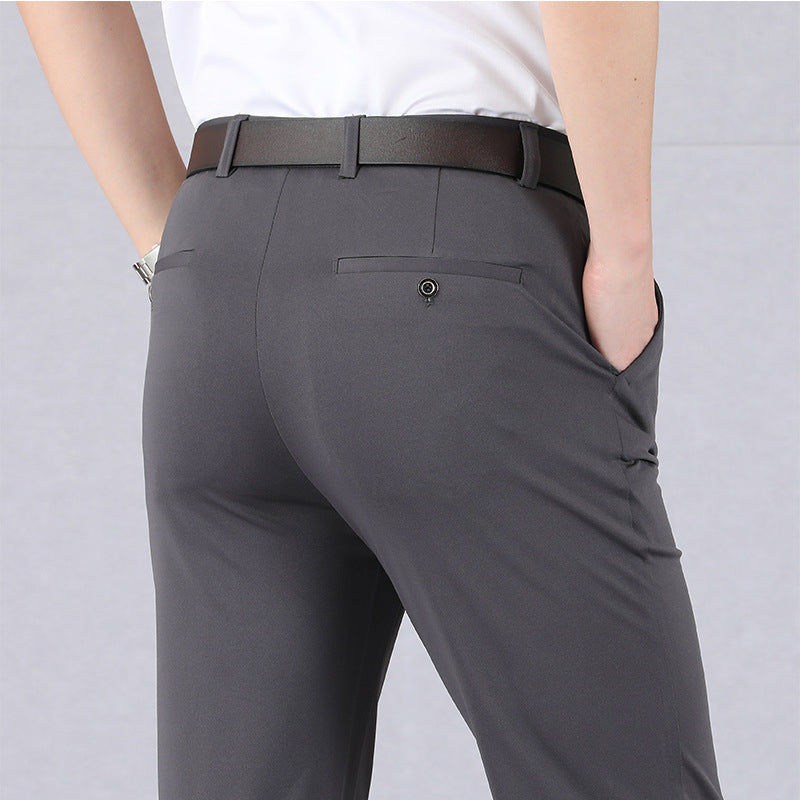 Men's Pants - Smart Casual - Slim Fit - Stretch Pants - Dress Pants-Chaps of London-Gray-29-Chaps of London