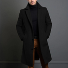 Men's Pepin Long Spring Trench Coat-Jackets-Chaps of London-Black-XS-Chaps of London