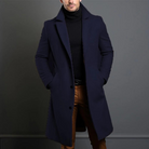 Men's Pepin Long Spring Trench Coat-Jackets-Chaps of London-Navy Blue-XS-Chaps of London