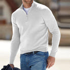 Men's Quarter Zip Sweater - Knitted - Pullover - Polo Jumper - Men's Half Zip Jumper -Fashion Men Sweater Pullover Fall-Chaps of London-Chaps of London