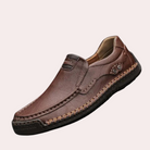 Men's Shoes - Leather - Slip-On - Loafers - Leisure Shoes-Men Summer Shoes-Chaps of London-Dark Brown-39-Chaps of London