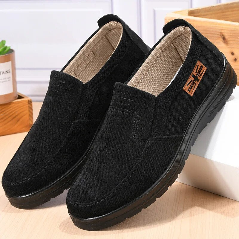 Men's Shoes | Non-Slip | Comfortable | Slip-On Shoes | Men's Casual Shoes-Chaps of London-Black-38-Chaps of London