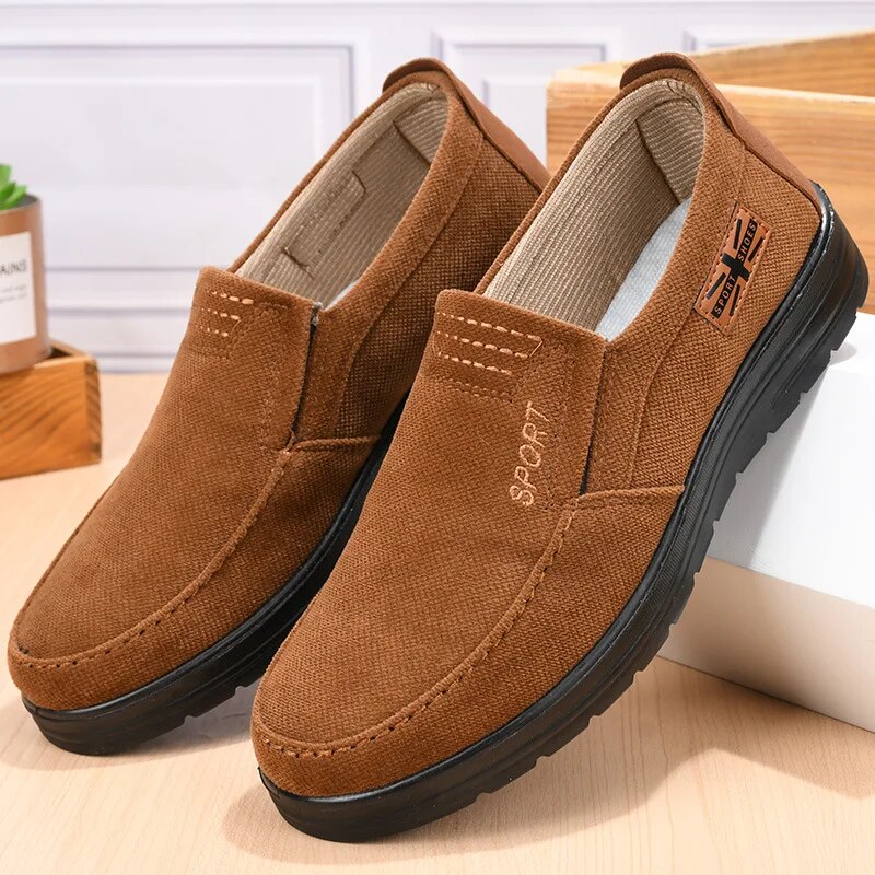Men's Shoes | Non-Slip | Comfortable | Slip-On Shoes | Men's Casual Shoes-Chaps of London-Yellow-38-Chaps of London