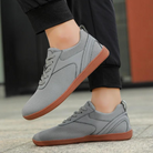 Men's Sneakers - Comfortable - Lace Up - Slip-On Sneakers - Men's Shoes-Men's Shoes-Chaps of London-Gray-37-Chaps of London