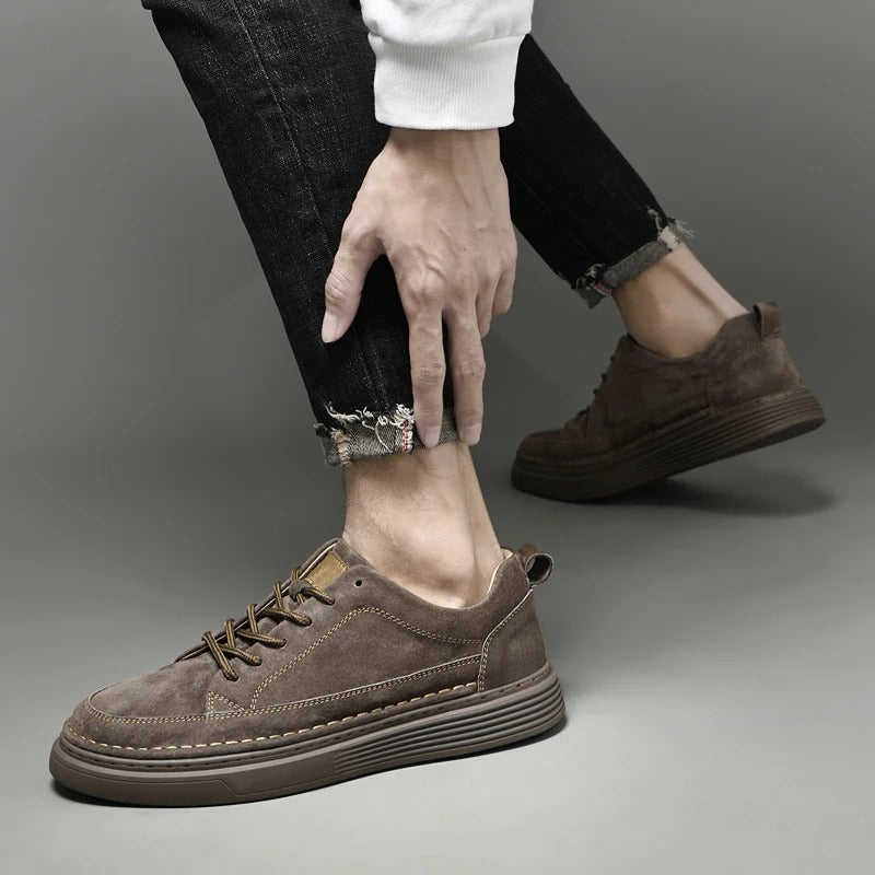 Men's Sneakers | Leather | Slip-On | Walking Shoes | Men's Shoes-Comfortable Shoes-Chaps of London-Chaps of London