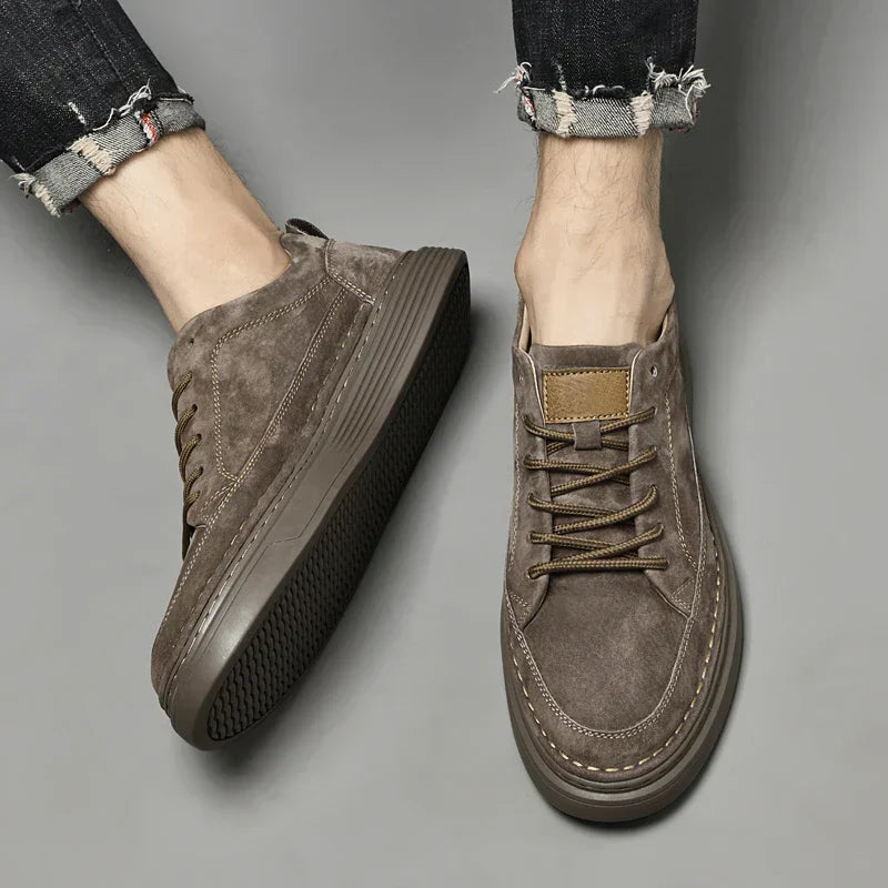 Men's Sneakers | Leather | Slip-On | Walking Shoes | Men's Shoes-Comfortable Shoes-Chaps of London-Chaps of London