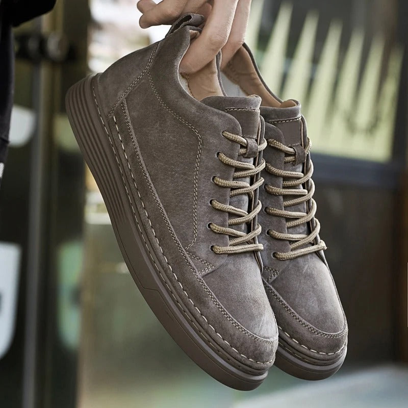 Men's Sneakers | Leather | Slip-On | Walking Shoes | Men's Shoes-Comfortable Shoes-Chaps of London-Chaps of London