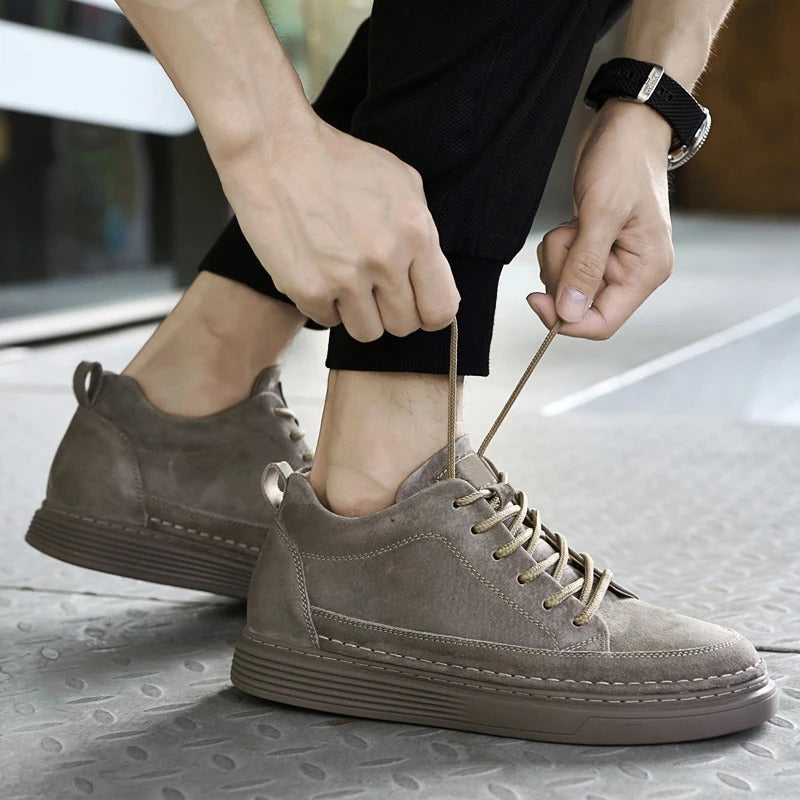 Men's Sneakers | Leather | Slip-On | Walking Shoes | Men's Shoes-Comfortable Shoes-Chaps of London-Chaps of London