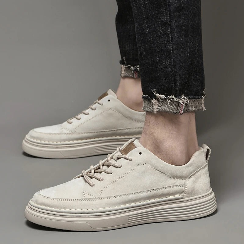 Men's Sneakers | Leather | Slip-On | Walking Shoes | Men's Shoes-Comfortable Shoes-Chaps of London-Chaps of London