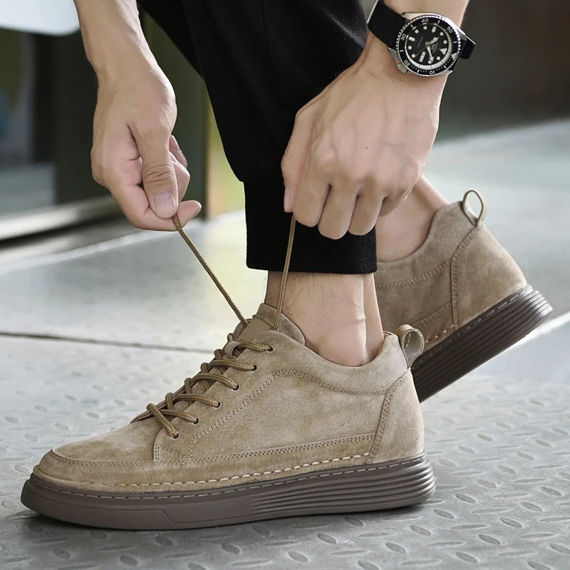Men's Sneakers | Leather | Slip-On | Walking Shoes | Men's Shoes-Comfortable Shoes-Chaps of London-Chaps of London