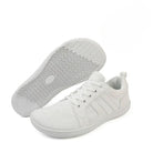Men's Sneakers - Men's Comfortable Flat Lace-Up Sneakers-Chaps of London-White-36-Chaps of London