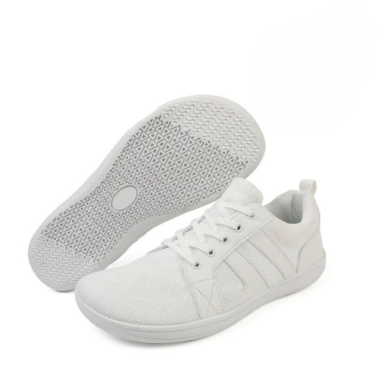 Men's Sneakers - Men's Comfortable Flat Lace-Up Sneakers-Chaps of London-White-36-Chaps of London