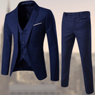 Men's Suit - Tailored - Formal - 3 Piece Suit - Slim Fit Suit for Men-Chaps of London-Dark Blue-S-Chaps of London