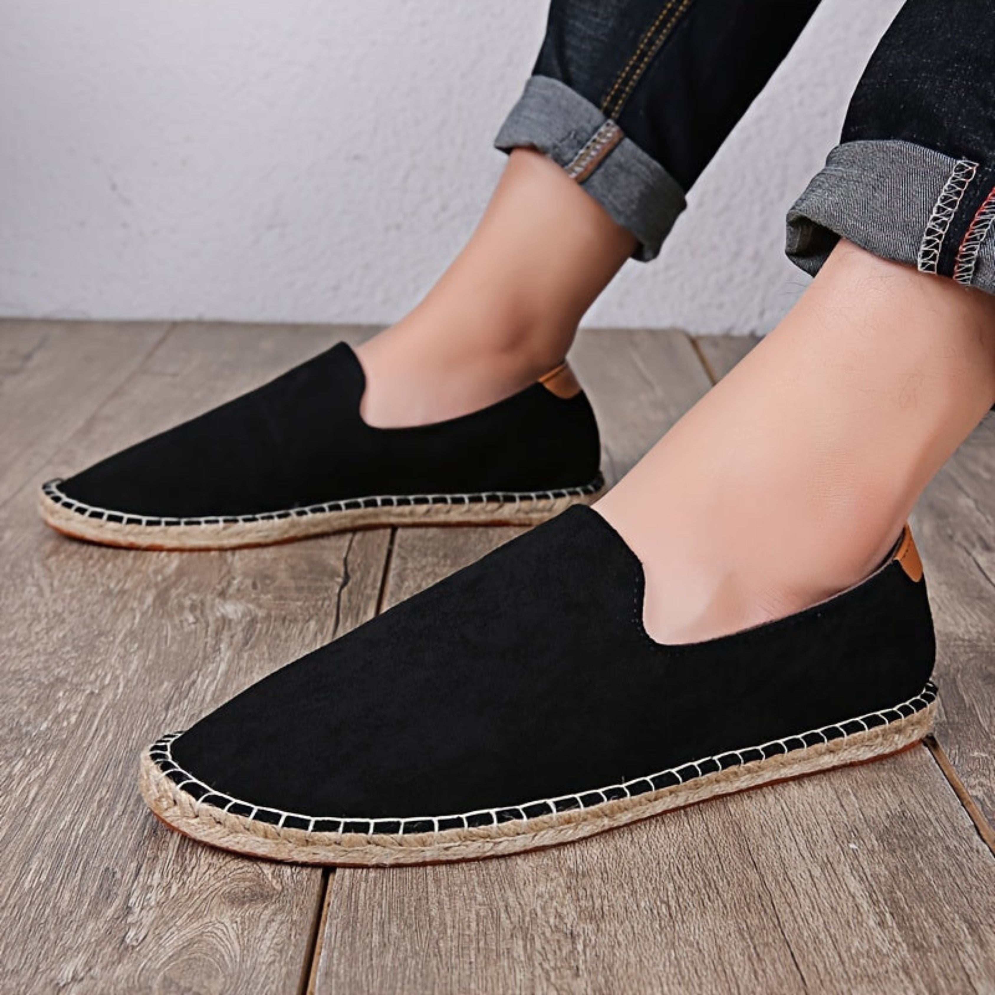 Men's Summer Shoes - Flat - Slip-On - Lightweight Shoes - Men's Espadrilles-Loafers-Chaps of London-Chaps of London