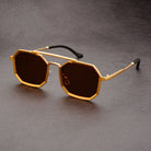 Men's Sunglasses | Angular | Trendy | Polarised Sunglasses | Sunnies for Guys-Chaps of London-Amber-Chaps of London