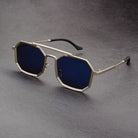 Men's Sunglasses | Angular | Trendy | Polarised Sunglasses | Sunnies for Guys-Chaps of London-Blue-Chaps of London